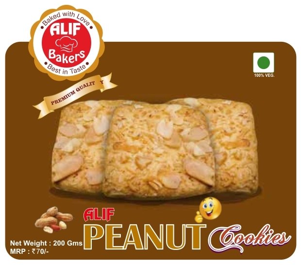 ALIF BAKERS Peanut Cookies