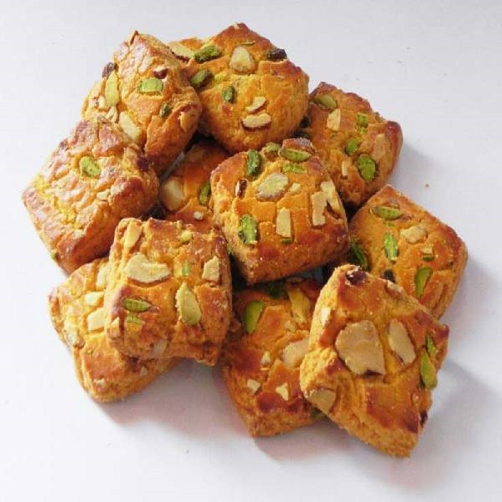 Baked Badam Pista Cookies, Packaging Size: 300gm img