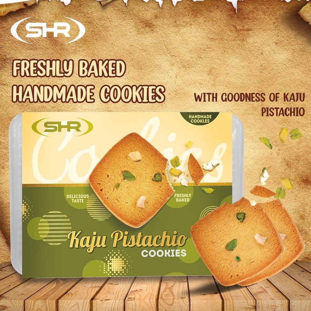 SHR Kaju Pistachio Cookies, Packaging Size: 24 img