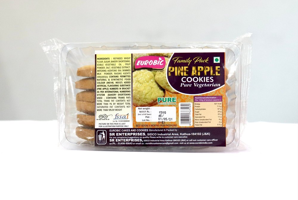 Eurobic 200g Pineapple Cookies