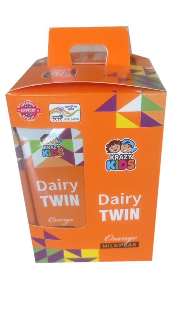 Krazy Kids Dairy Twin Orange Milky Bar, Number Of Pieces: 60 Pieces