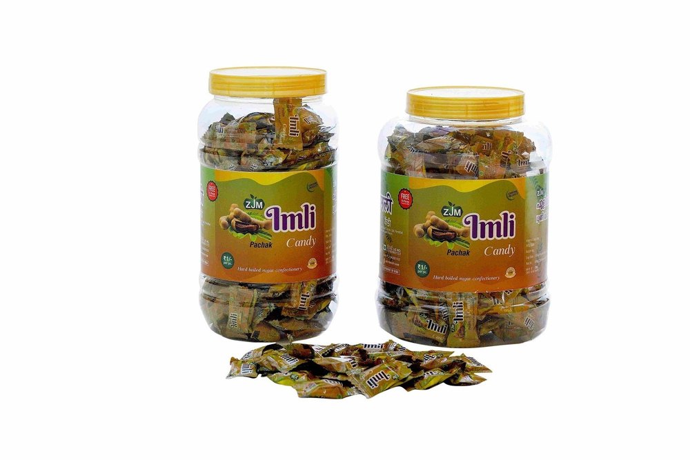ZJM Brown Tamarind Imli Candy, Packaging Type: Plastic Jar, Packaging Size: 215 Pieces
