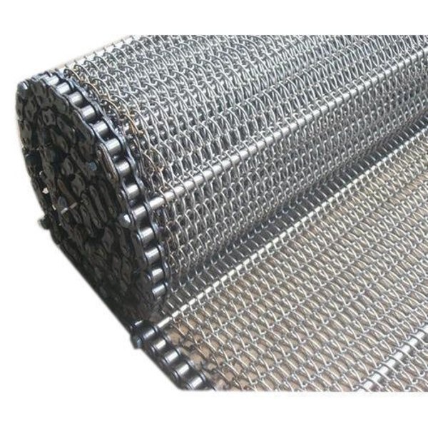 Stainless Steel Flat Conveyor Belt, Belt Thickness: 10 mm