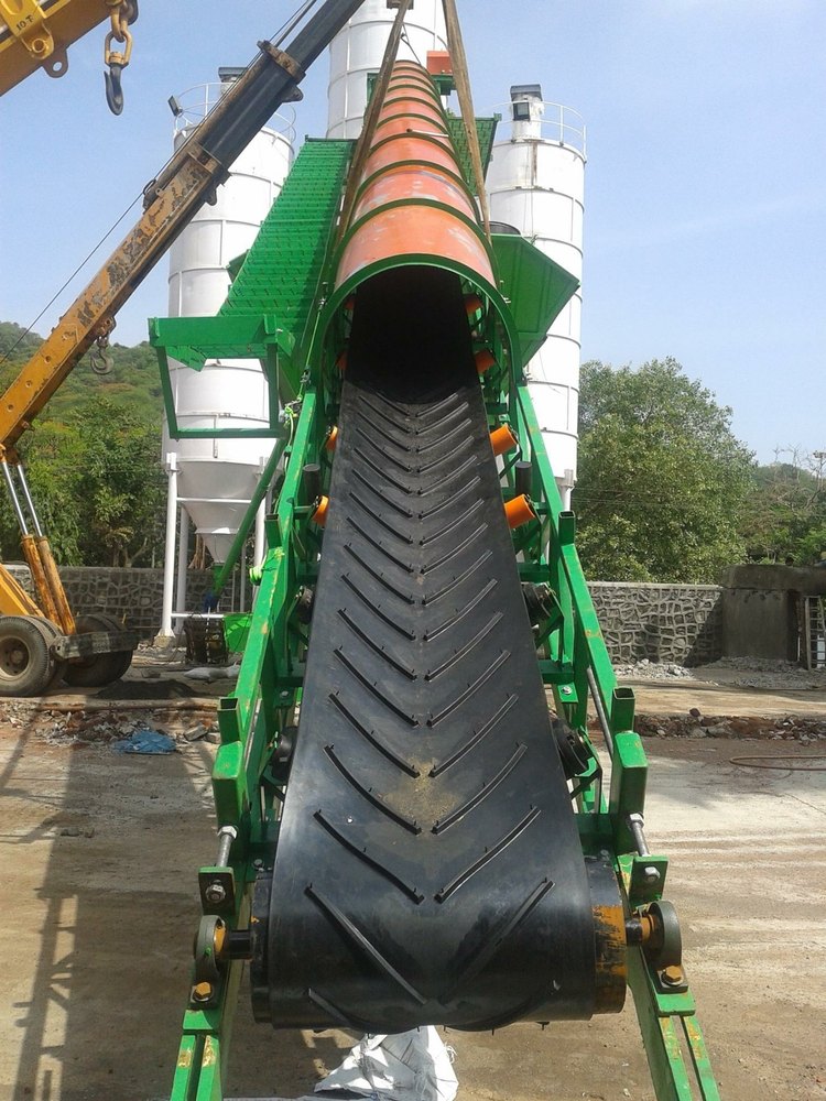 400-650 Mm Chevron Rubber Conveyor Belt, Belt Thickness: 15 - 20 mm img