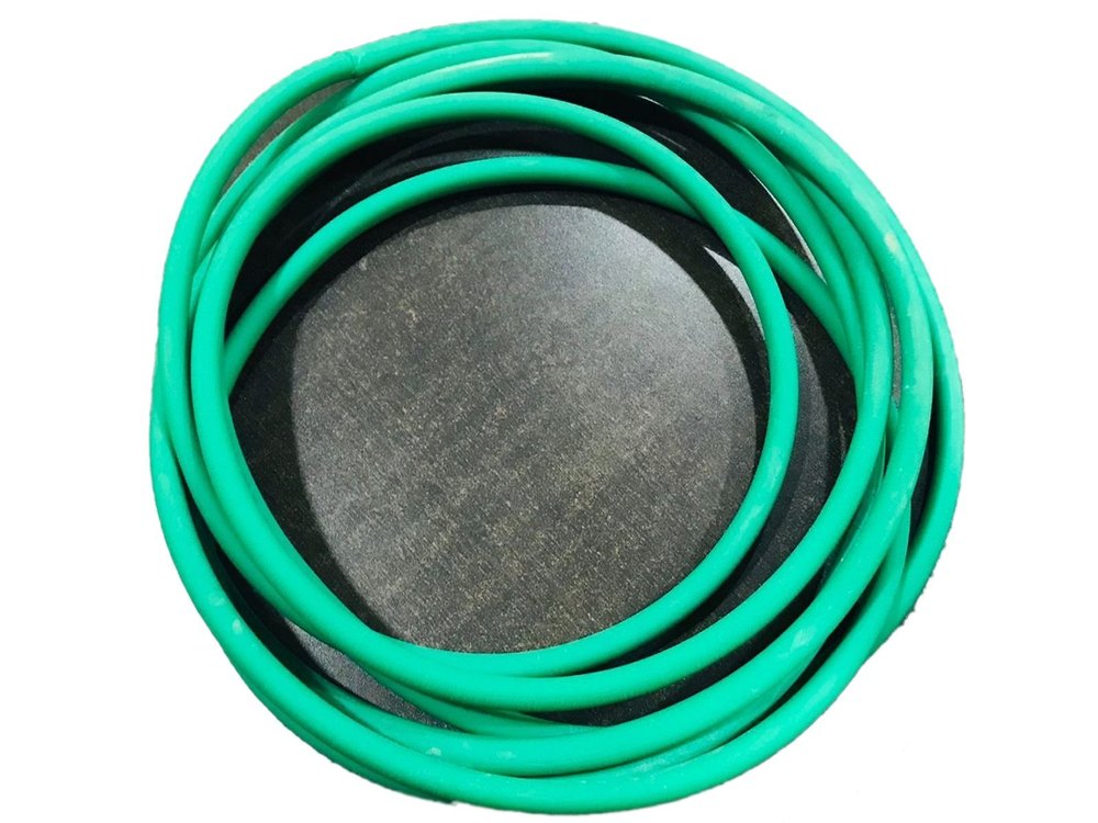 PU Green Round Belt, Belt Thickness: 3mm img