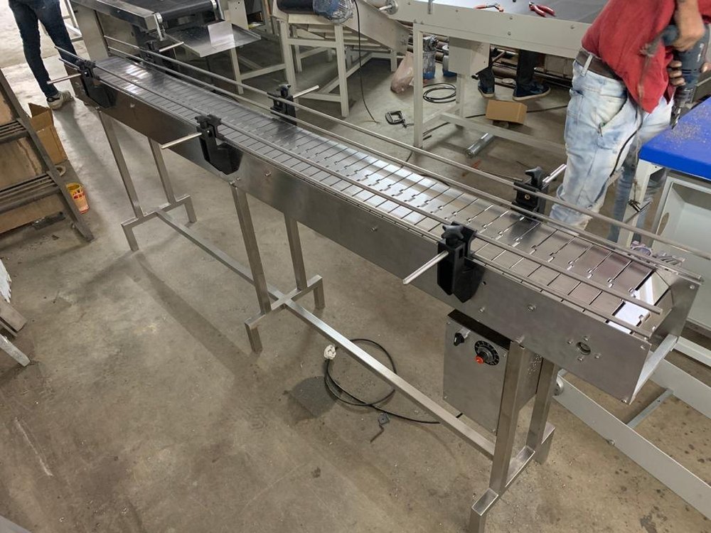 SS 304 Stainless Steel Slat Chain Conveyor Belt