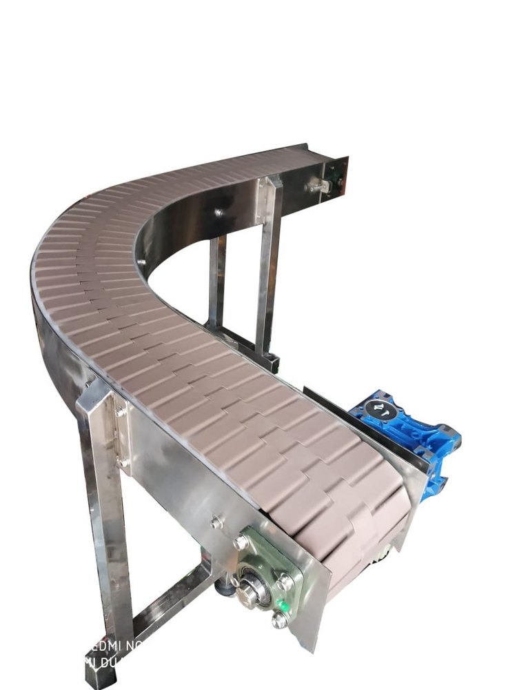 Stainless Steel Redious Slat Chain Conveyor Belts, Belt Width: 40 - 100 mm, Belt Thickness: 5 - 10 mm