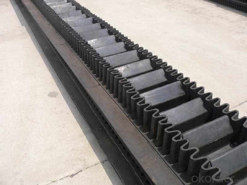 Rubber Corrugated Iron Sidewall Conveyor Belt, Belt Thickness: 10 mm img