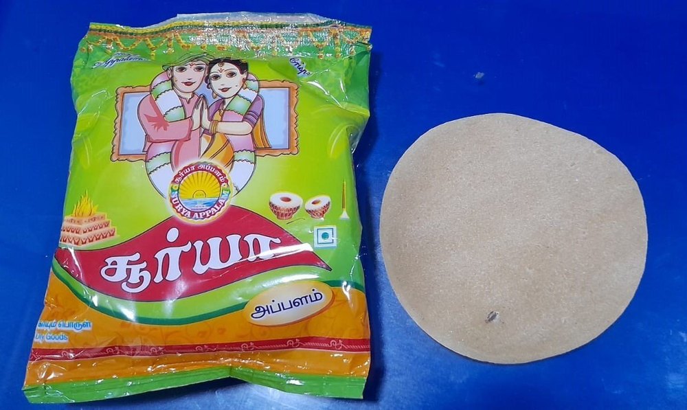 300gm Surya Round Plain Papad, Size: 3 Inch img