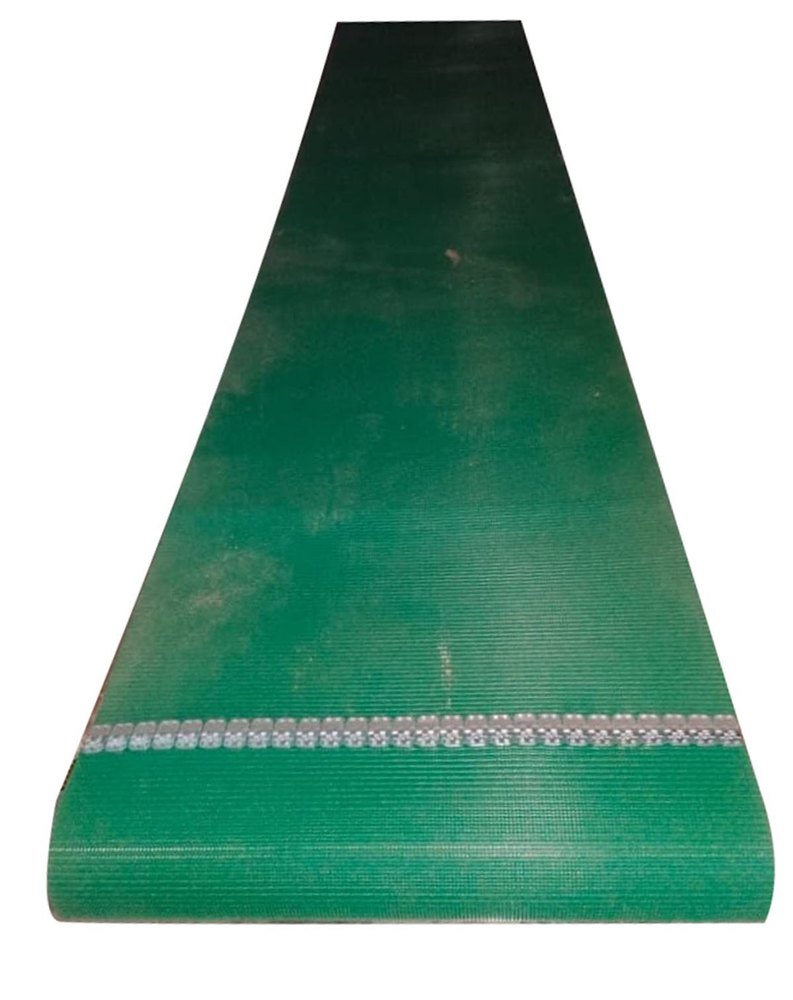 SVIB Double Sprocket Tapered Roller PVC Green Conveyor Joint Belt, For Industrial, Thickness: 28mm