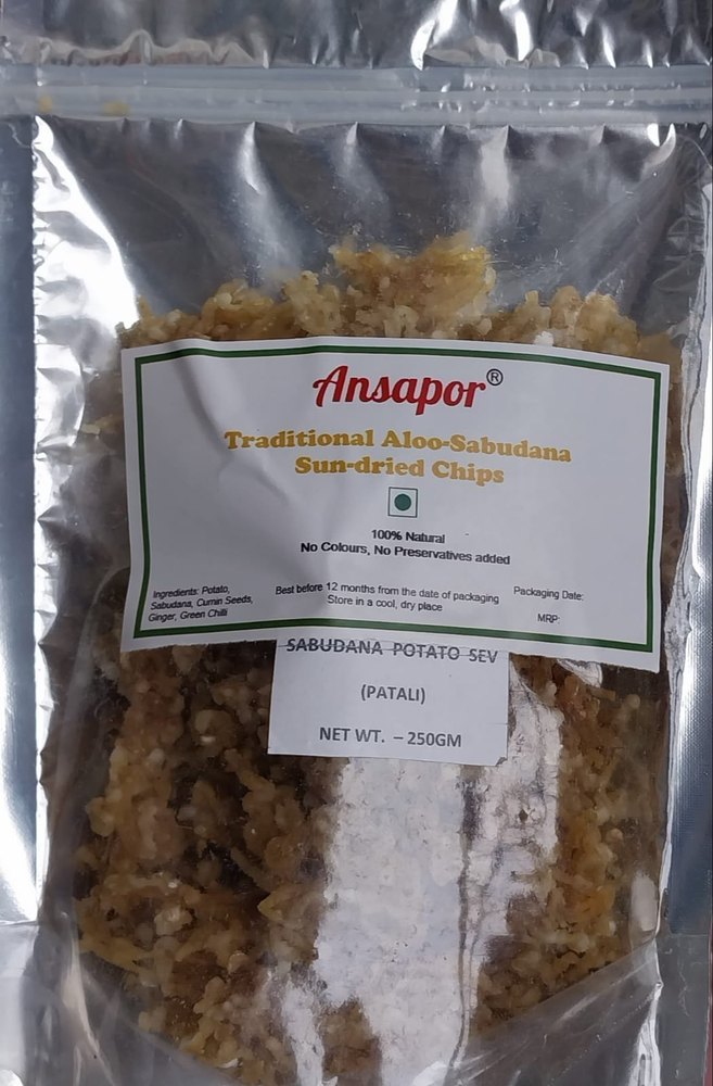 Baked Ansapor Sabudana Potato Chips, Packaging Type: Packet, Packaging Size: 250 G img