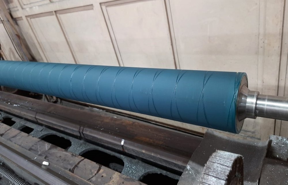Gajroll Engineering Mild Steel Rubber And Ebonite Coated Rollers, For Printing, 8 Meter img