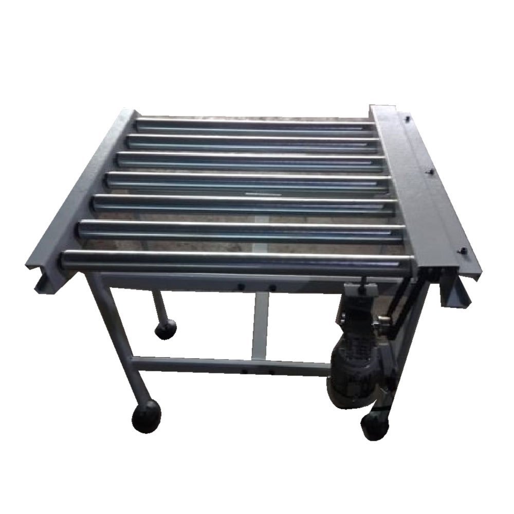 Mild Steel Simple Taper Roller Conveyor Belt Stand, Galvanized