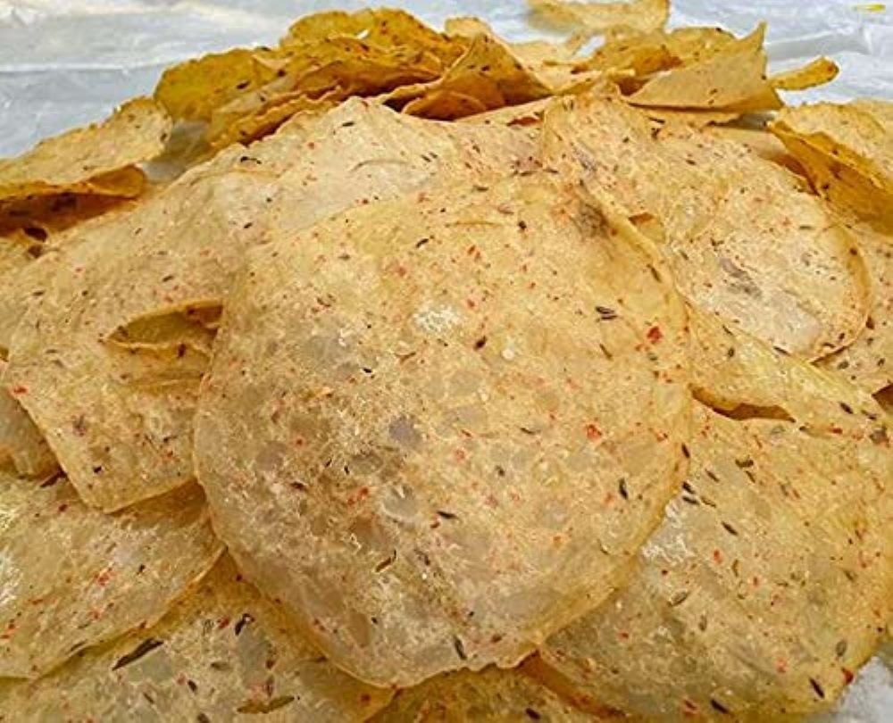 Salty And Spicy Dry Potato Papad img