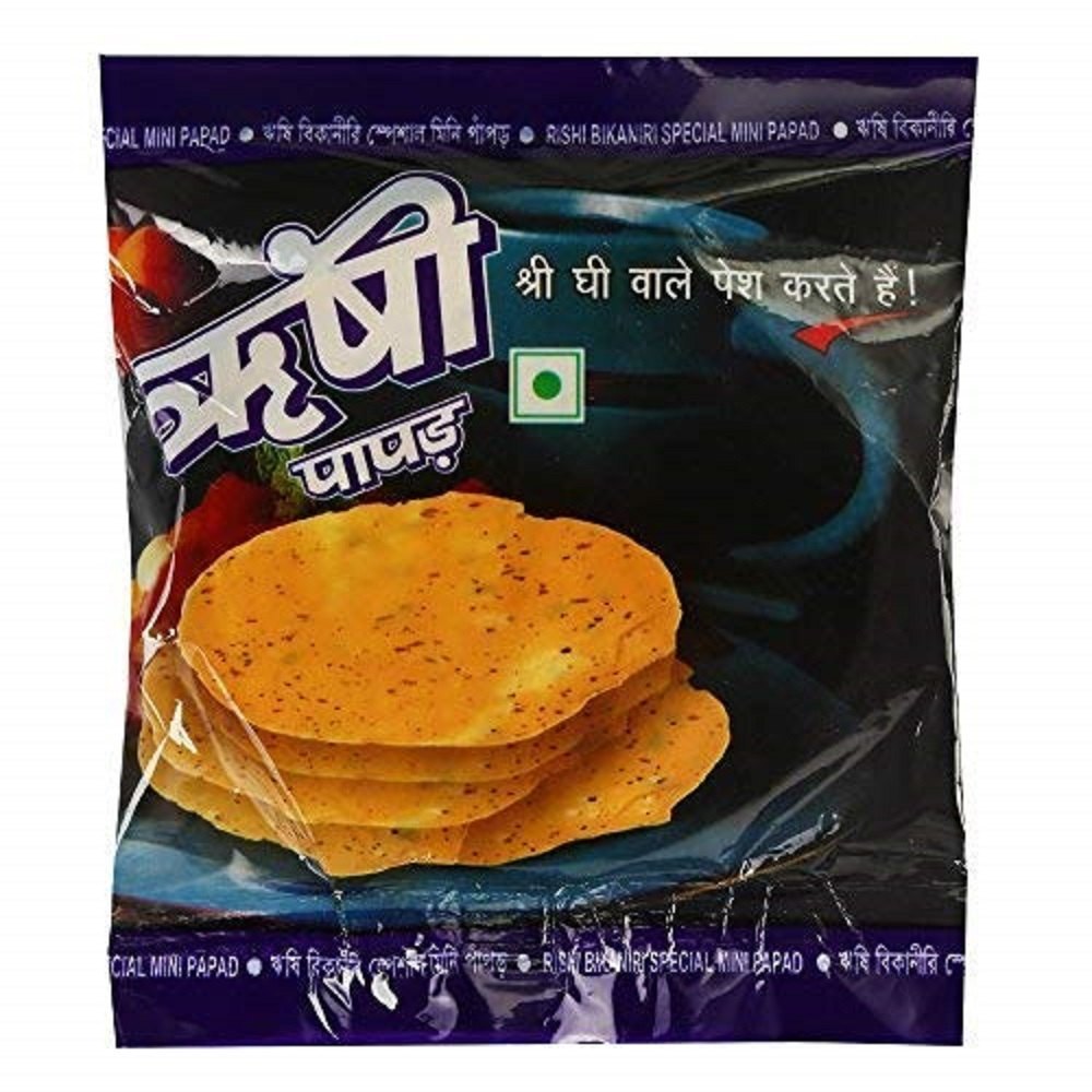 Salty 100gm Rishi Bikaneri Rajasthani Udad Moong Masala Papad img