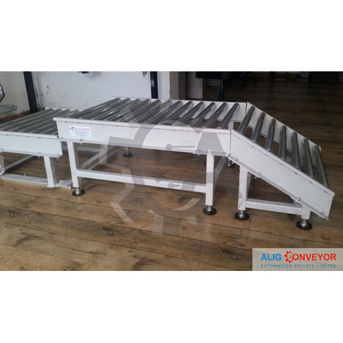 Alig Stainless Steel Industrial Roller Conveyor, Capacity: 250 Kg Per Feet