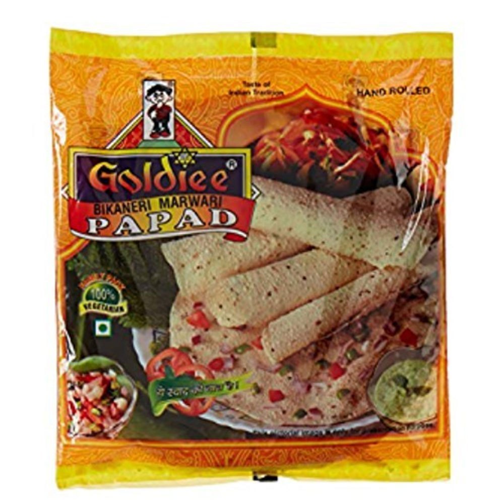 Goldiee Bikaneri Marwari Papad, Packaging Size: 500gm img