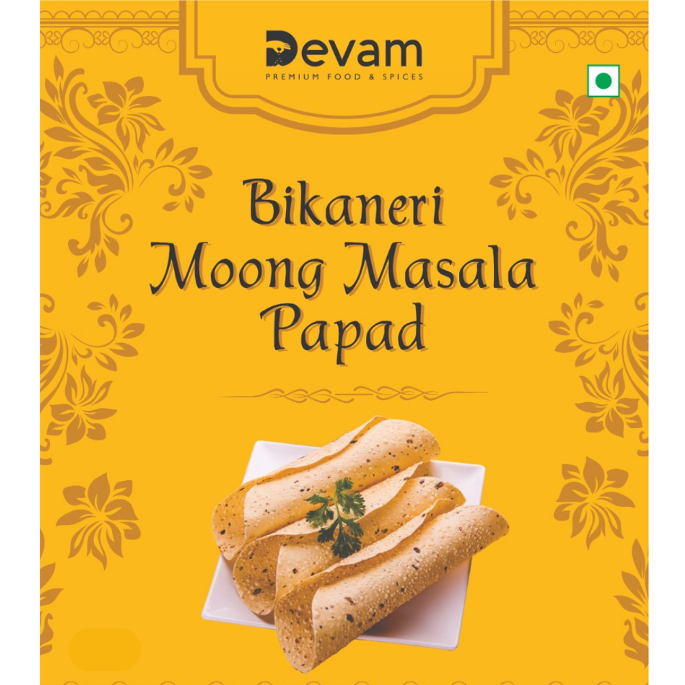 Devam 1kg Bikaneri Moong Masala Papad, Packaging Type: Box