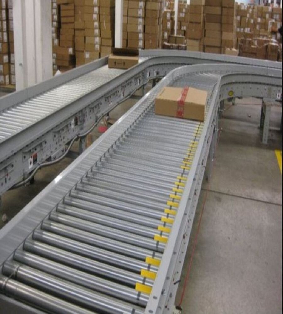 SS Industrial Packing Conveyor, Capacity: 200 kg/Feet