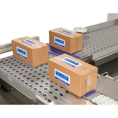 Mild Steel Belt Industrial Packing Conveyor, For Packaging, Capacity: 100kg/m