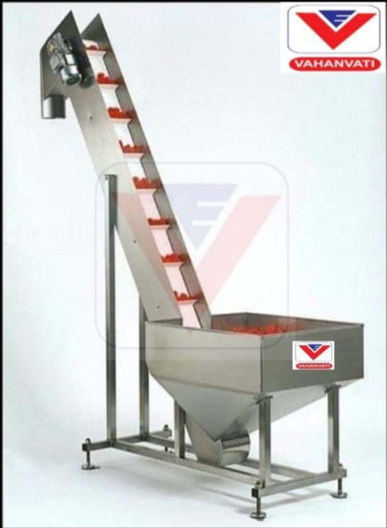 Belt Bottle Cap Elevator Conveyors, Capacity: 50 Kg/Feet img