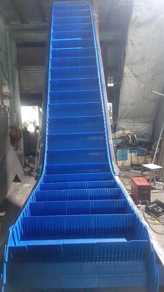 Z Type Belt Conveyor, Capacity: 50kg/feet img