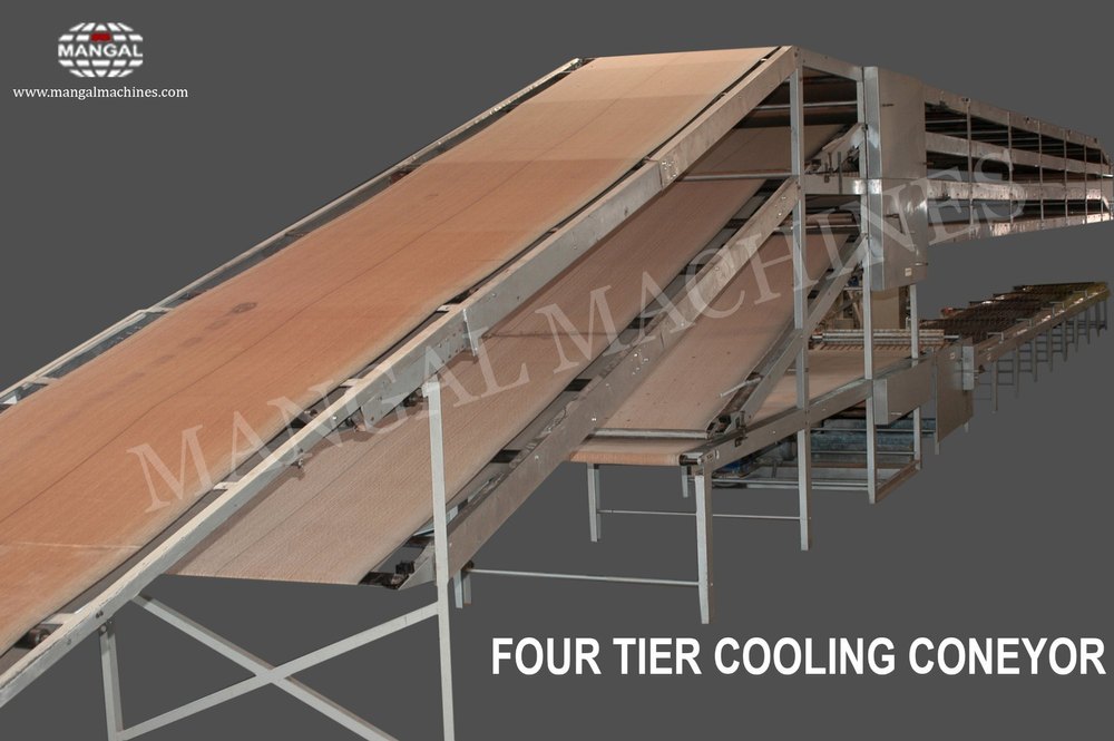 FOUR TIER Cooling Conveyor, Capacity: 50 kg per Feet img