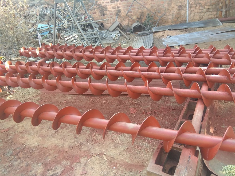 M.A. ENGINEERING 170 mm Mild Steel Pipe Conveyors (Screw conveyor), Capacity: 200 Kg, 440v