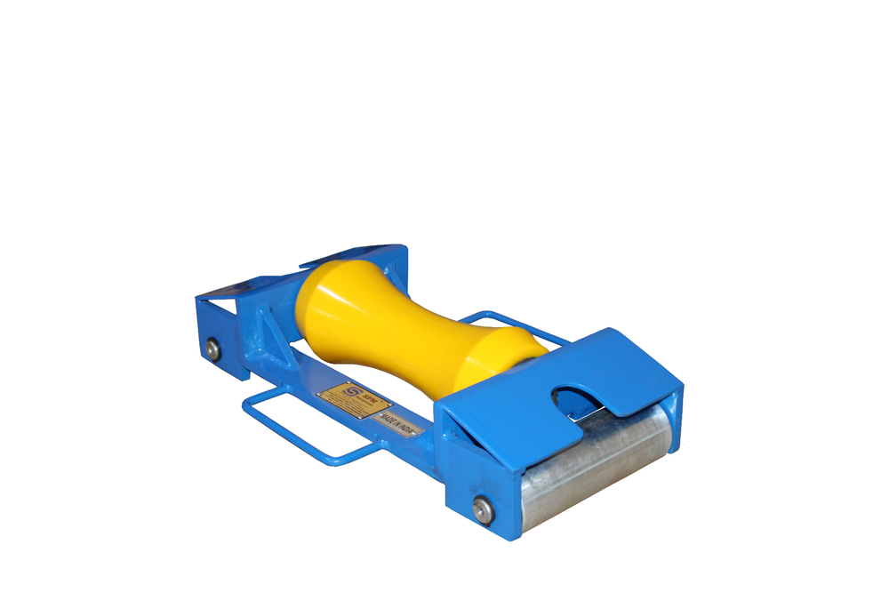 Blue, Yellow Mild Steel Multi Directional Polyurethane Coated Pipe Roller, 0 To 120 Shore