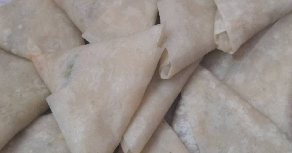 Fry In Oil Frozen Chicken Samosa, A Grade