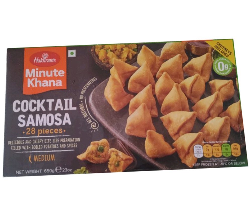 Haldiram Cocktail Samosa FROZEN (70 PCS)-1.4 KG