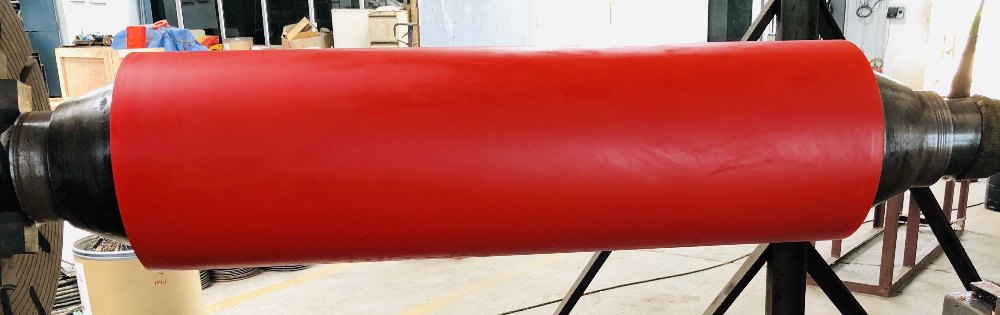 Red Polyurethane Rubber Rollers, For Industrial
