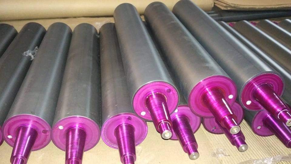 100 To 150 Mm Aluminum and ms Aluminium Roller, Roller Length: 3600 Mm