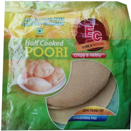 Salted EC Half Cooked Poori, Packaging Type: Packet img