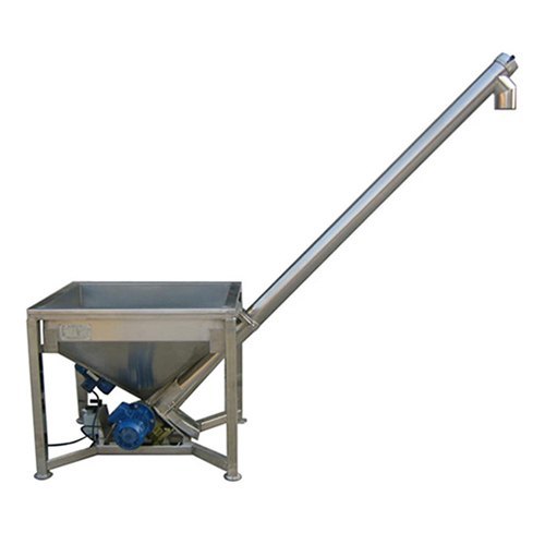 SS304 Angle Type Stainless Steel Screw Conveyor, For Mixing