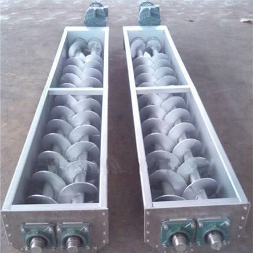 100 To 500mm Stainless Steel, Carbon Steel Twin Screw Conveyors, Capacity: 100 Kg To 5000 Kg, 440 Volt