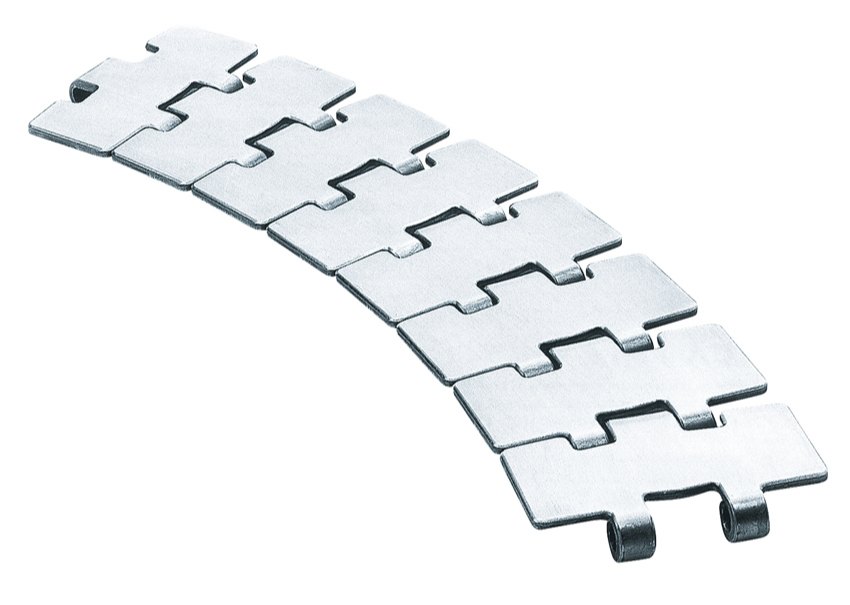 881 Tab Series Stainless Steel Slat Chain, Pitch: 38.1mm, Pin Diameter: 5mm