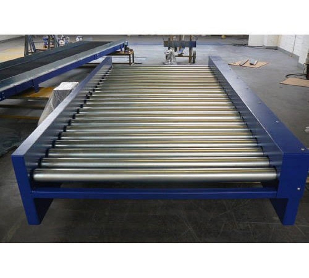 Mild Steel Power Roller Conveyor, Capacity: 80 kg, Roller Diameter: 6 Inch