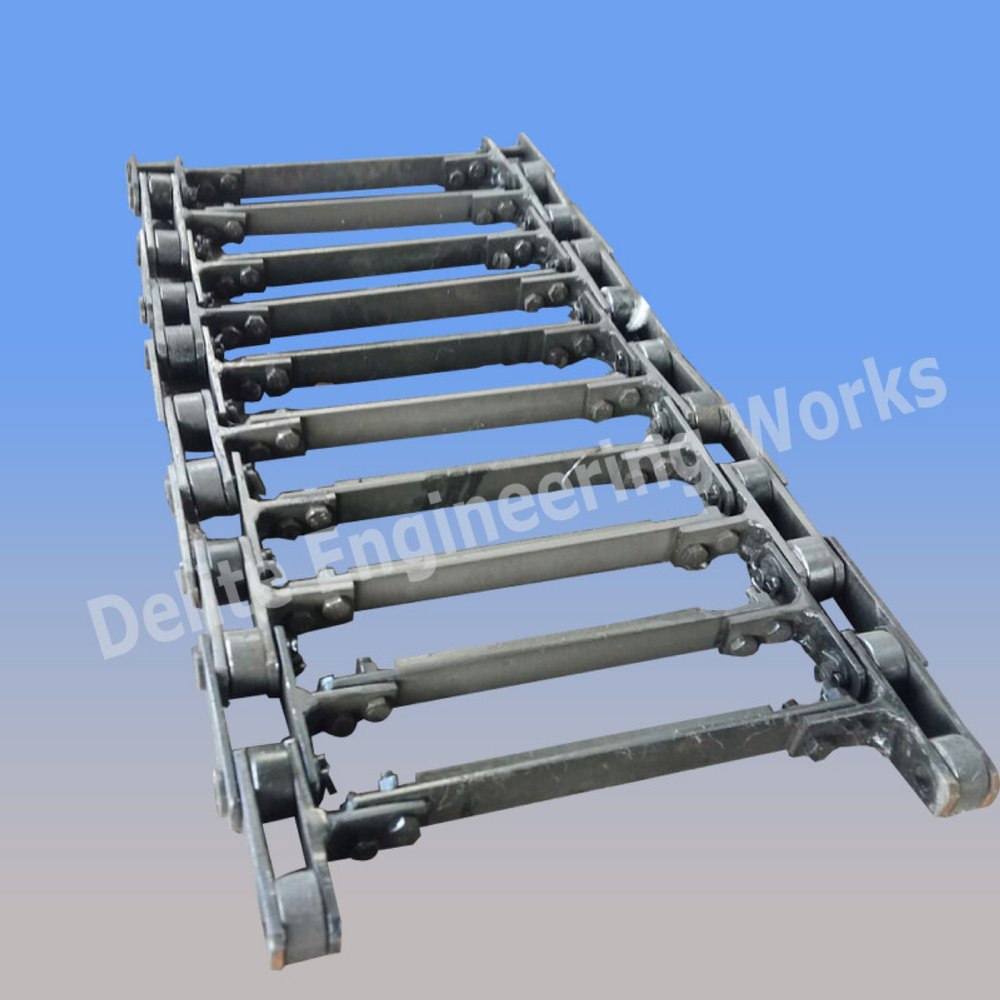 Flexible Conveyors Mild Steel Drag Chain Conveyor, Material Handling Capacity: 50-100 kg per feet img