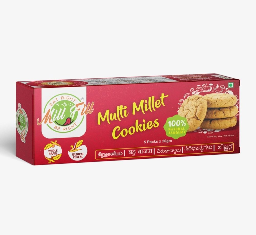 Mixed Millet Cookies, Packaging Type: Box, Packaging Size: 5 Packs X 20 Grams