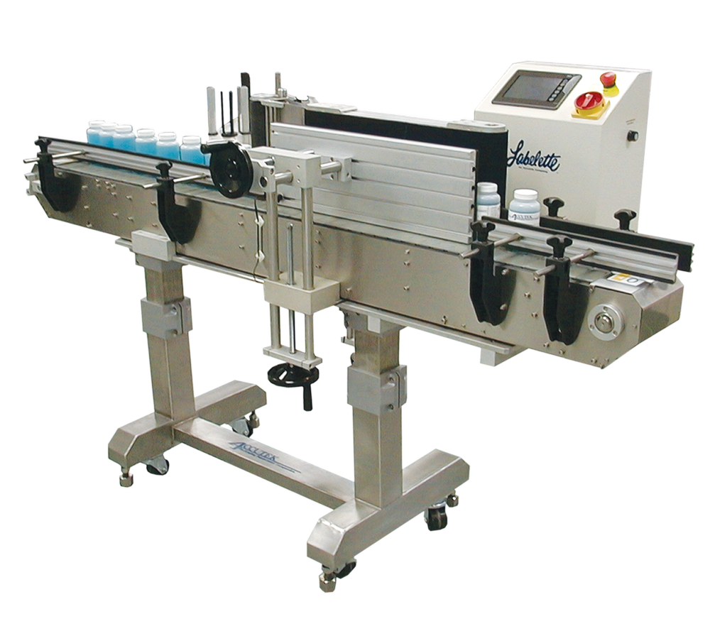 Automated Engineers 2 Kw Vacuum Conveyor With Pouch Labeling Machine, Capacity: 40 Pic