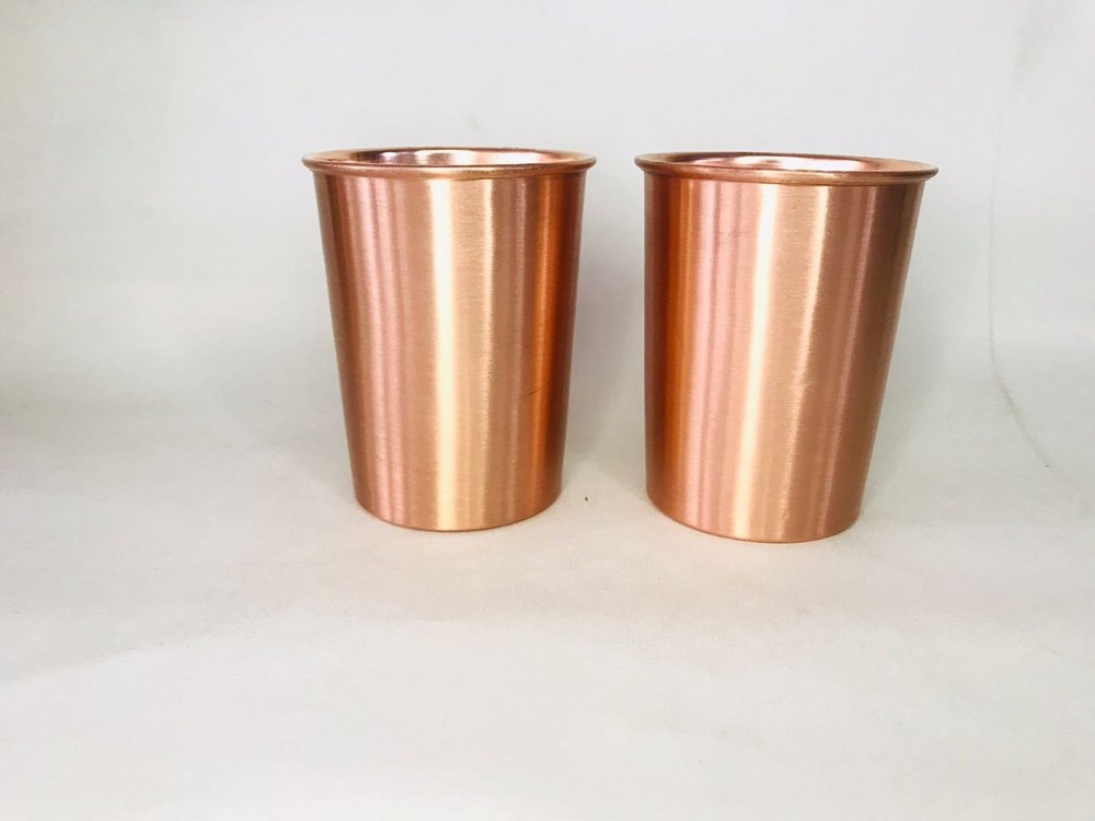 100% Pure Copper Glass Plain Design Home Kitchenware Drinking Copper Glass Manufacturers