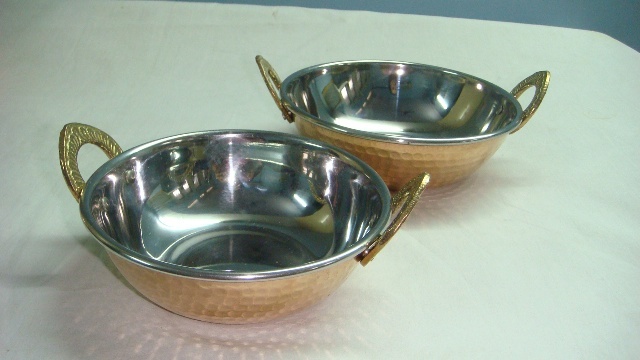 CLT Polished Copper and Stainless Steel Server Ware, For Hotel