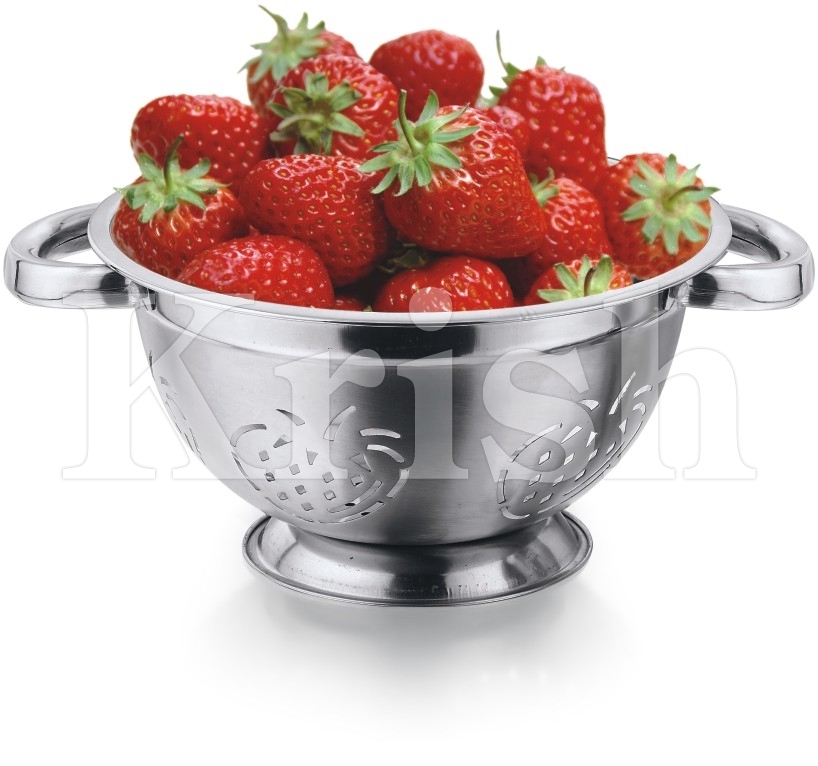 Silver Round Stainless Steel Colander, For Home, Hotel/Restaurant, For Used In Home, Restaurant