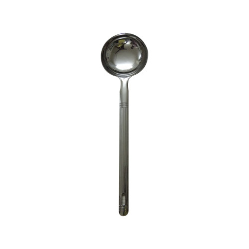 Silver Stainless Steel Round Spoon, For Home, Size: 8 Inch
