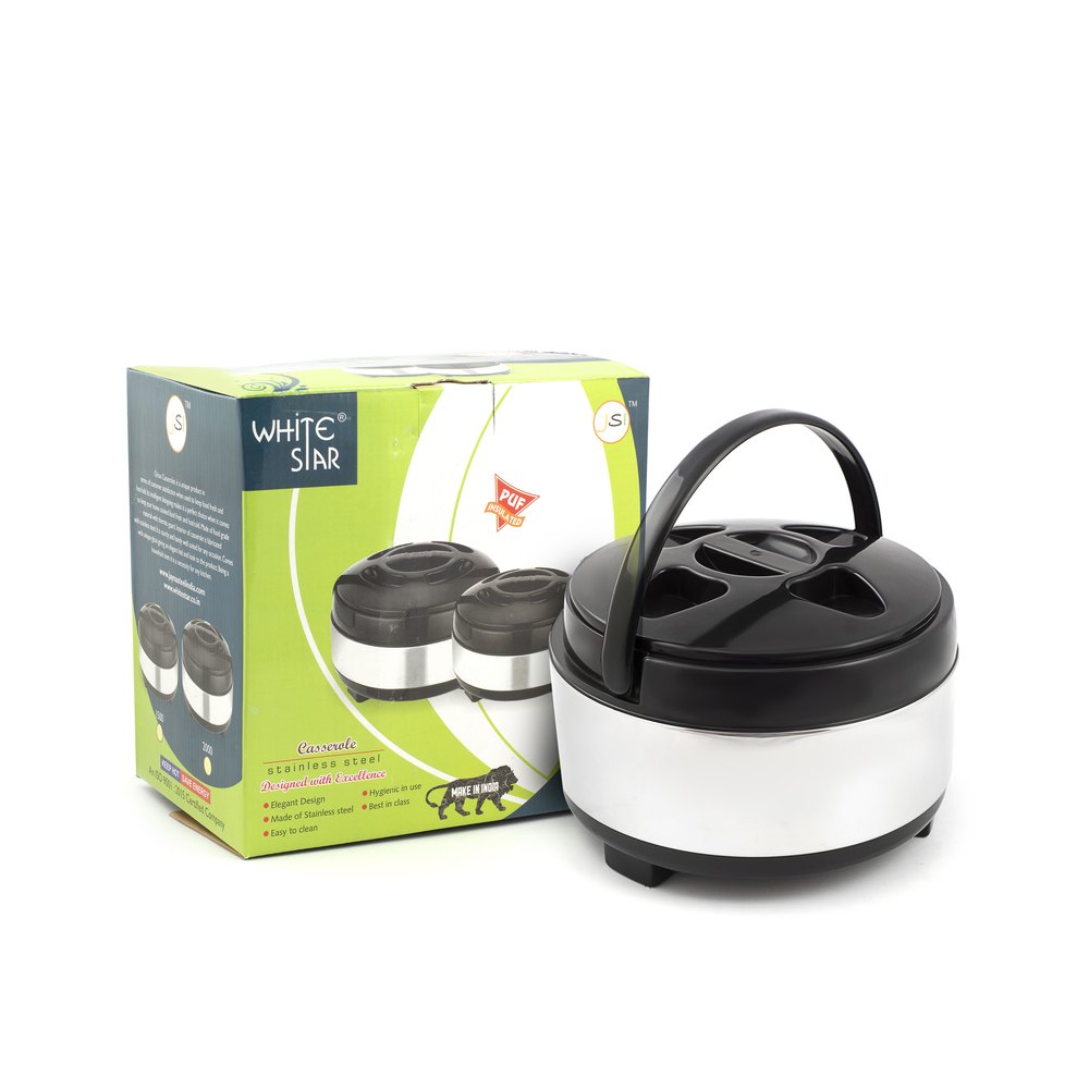 Stainless Steel PUF Insulated Casserole 2500, Usage/Application: Home