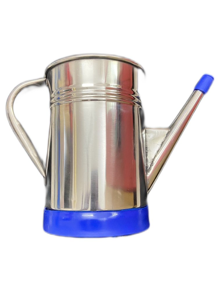 Silver Round Stainless Steel Light Weighted Lota, Capacity: 2 litres, Size: Medium