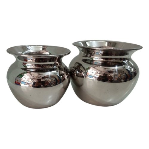 Stainless Steel Lota, For Pooja, Water Storage, Size: 9 Inch (320gm), 10 Inch (370gm)