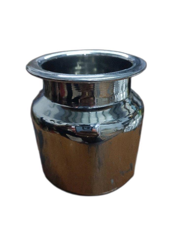 Silver Stainless Steel Chambu, Drinking Water, Size: 3 No