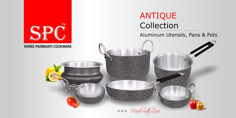 Aluminium Cookware Antique Aluminium Utensils, Model Number: Spc-at-019tospc-at-027, For Cooking Food